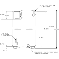 Холодильный компрессор герметичный поршневой Bristol H23A 503 DBEA